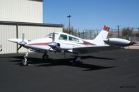 N4177Q @ RNO - Made an emergency landing with the nose wheel only partially extended on 8-13-10. Seen here parked at the FBO. For more photos see link below. - by Nick Taylor Photography