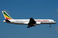 ET-AMU @ ESSA - Boeing 757-200 of Ethiopian Airlines about to land at Stockholm Arlanda airport.