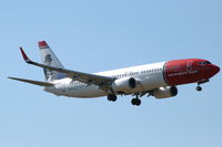 LN-NOR @ ESSA - Norwegian Air Shuttle Boeing 737-800 about to land at Stockholm Arlanda airport. - by Henk van Capelle