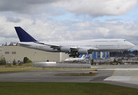 N6067U @ KPAE - First 747-830 Intercontinental for Lufthansa seen on approach to Paine Field after its maiden flight. Aircraft will become D-ABYE upon delivery. - by Joe G. Walker
