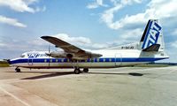 F-GCJO @ LFMT - Fairchild Hiller FH-227B [530] (TAT) Montpellier-Frejourques~F 13/05/1987