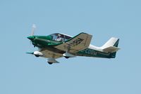 G-CDBM @ EGFH - Visiting aircraft departing Runway 22 - by Roger Winser