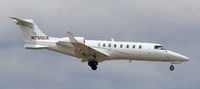 N750CR @ KAPA - Learjet landing on 35R. - by Zac G