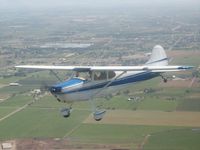 N9953A - Photo of our plane from our Luscombe - by Angela Allen