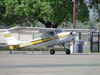 N3500L @ POC - Backed into transient parking space waiting for passenger to return - by Helicopterfriend