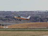 N172DM @ KAPA - Taking off on 35R. This one appeared to get slammed to the ground by the wind shortly before I took this shot. - by Zac G