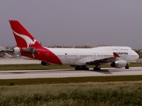 VH-OJS @ LMML - B747 VH-OJS Qantas Airlines - by raymond