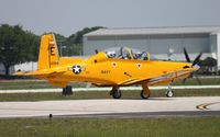 166064 @ LAL - T-6B in Yellow Peril retro colors - by Florida Metal