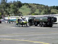 N971SD @ POC - Just landed and being refueled at LASD Heliport area - by Helicopterfriend