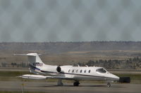 N350EF @ BIL - Lear 35 @ BIL