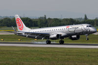 OE-IHG @ VIE - brandnew ERJ 190 for NIKI, seen here burning some rubber on runway 34 after completing delivery fligh (SJK-REC-LPA-VIE) - by Chris Jilli