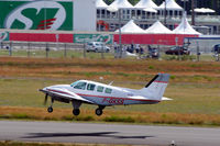 F-GKSS @ LFRM - Take-off RW02 - background: famous Le Mans 24Hour track just after the end of the 2008 edition of the legendary car race. - by A Marignier