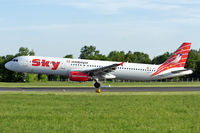 TC-SKI @ LOWL - Sky Airlines Airbus A321-131 to touch down in LOWL/LNZ
