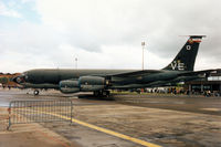 61-0313 @ MHZ - KC-135R Stratotanker named 100 Proof of 100th Air Refuelling Wing based at Mildenhall on display at the 1995 RAF Mildenhall Air Fete and wearing VE day 50th anniversary markings. - by Peter Nicholson