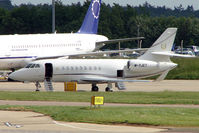 M-YJET @ EGGW - 2008 Dassault Falcon 2000EX EASy, c/n: 148 at Luton - by Terry Fletcher