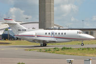 5N-DGN @ EGGW - British Aerospace 125-1000B, c/n: 259018 - by Terry Fletcher