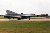 04 @ WTN - Saab Draken of the Austrian Air Force on detachment to RAF Waddington in May 1995 taxying to the active runway. - by Peter Nicholson