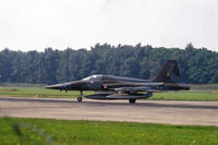 K-3040 @ EHTW - NF-5A fighter of 315 sqn of the Royal Netherlands Air Force on the runway of Twente air base. - by Henk van Capelle