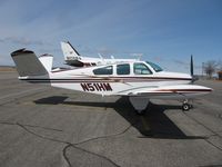 N51HM @ KAXN - Beech V35 Bonanza on the line. - by Kreg Anderson