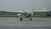 N5383S @ KAXN - Cessna 337A Skymaster taxiing for departure. - by Kreg Anderson