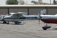 N733TC @ KEMT - Fast Aviation's Cessna 172 with some damage after Waco N29916 taxied into the tail. - by Nick Taylor Photography
