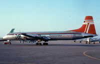 G-AXAA @ LMML - CL44 G-AXAA Transmeridian Air Cargo - by raymond