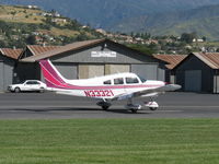 N33321 @ SZP - 1975 Piper PA-28-180 ARCHER, Lycoming O&VO-360 180 Hp, landing roll Rwy 04 - by Doug Robertson