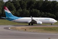 LX-LGT @ ELLX - line up for departure - by Friedrich Becker