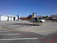N197AE @ BVU - Papillon Helicopter parked awaiting tourists going to view the Las Vegas area. - by Ehud Gavron