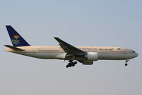 HZ-AKA @ EGLL - Saudi Arabian Airlines - by Chris Hall