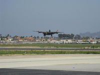 N224J @ CMA - 1944 Consolidated B-24J LIBERATOR 'Witchcraft', four Turbocharged P&W R-1830-65 Twin Wasp 1,200 Hp each. On final Rwy 26. Experimental/Exhibition class. - by Doug Robertson