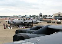 N529B @ BAD - Barksdale Air Force Base 2011 - Looking over the wing of a B-52H with a B-2 in the background. - by paulp