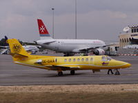 OE-GAA @ LMML - Cessna 560 OE-GAA Tyrol Air Ambulance - by raymond