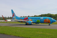 B-5606 @ KBFI - Shenzhen Airlines 737-87L seen in a special celebratory scheme for upcoming games in China. - by Joe G. Walker