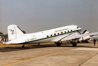 G-AMPZ @ EGVA - DC-3C of Air Atlantique operated a charter flight to the 1996 Royal Intnl Air Tattoo at RAF Fairford. - by Peter Nicholson