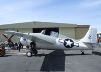 N86572 @ KCNO - Grumman (General Motors) FM-2 (F4F) Wildcat visiting for a lecture and flight demonstration at the Planes of Fame Museum, Chino CA - by Ingo Warnecke