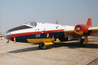 WK128 @ EGVA - Canberra B.2 of the Defence Test & Evaluation Organisation at Llanbedr on display at the 1996 Royal Intnl Air Tattoo at RAF Fairford. - by Peter Nicholson