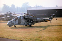 0702 @ EGVA - Another view of the Hind E helicopter gunship of 331 Squadron Czech Air Force at the 1996 Royal Intnl Air Tattoo at RAF Fairford. - by Peter Nicholson