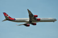 G-VMEG @ EGLL - Coming off r/w 09R
