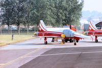 J-3087 @ EGVA - F-5E Tiger II number 6 of the Patrouille Suisse aerobatic display team on the flight-line at the 1996 Royal Intnl Air Tattoo at RAF Fairford. - by Peter Nicholson