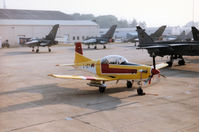 L-07 @ EGVA - Pilatus PC-7 of the Royal Netherlands Air Force Elementary Military Pilot Training Squadron [EMVO] at Woensdrecht on the flight-line at the 1996 Royal Intnl Air Tattoo at RAF Fairford. - by Peter Nicholson