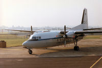 C-2 @ EGVA - F-27 Troopship of 334 Squadron Royal Netherlands Air Force on the flight-line at the 1996 Royal Intnl Air Tattoo at RAF Fairford. - by Peter Nicholson