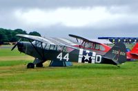 G-AXHR @ EGBP - Piper J-3C-65 Cub [10892] Kemble~G 02/07/2005 - by Ray Barber