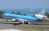 PH-KCC @ TNCM - KLM PH-KCC landing at TNCM - by Daniel Jef