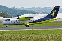 HB-AER @ LOWL - SkyWork Airlines Dornier 328-110 landing in LOWL/LNZ
