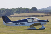 G-BKDH @ EGHR - Lined up for departure