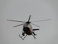 N108PP - Slowing the ship down for a landing on the street to be displayed at Pomona PD Centennial Celebration and Open House - by Helicopterfriend