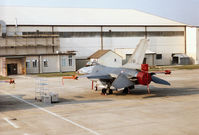 J-511 @ EGVA - F-16A Falcon of 306 Squadron Royal Netherlands Air Force on the flight-line at the 1996 Royal Intnl Air Tattoo at RAF Fairford. - by Peter Nicholson