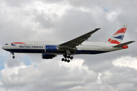 G-YMMS @ EGLL - On approach to r/w 27L