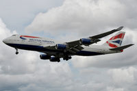 G-BNLV @ EGLL - On approach to r/w 27L